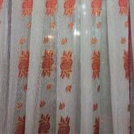 پرده حریر طرح دار نونونو