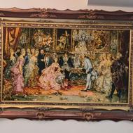 تابلو فرش دستبافت تبریز چله ابریشم