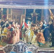 تابلو فرش دستبافت تبریز چله ابریشم سایز بزرگ