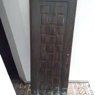 درب چوبی مدل حصیری اندازه 199در 68