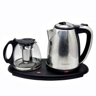 چای ساز برقی کنارهمی استیل سیلورکرست