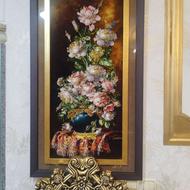 تابلو فرش ابریشم رج بالا چله ابریشم