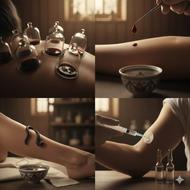 حجامت فصد خون زالوی درمانی بادکش گرم و سرد در محل