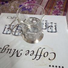 6عدد استکان دسته دار