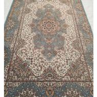 2 تخته فرش 6 متری لنگه هم رنگ آبی درباری