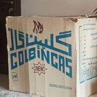 گاز پنج شعله فر دارمارک گلبین گاز.تایمردار.لعاب.رنگ سفید