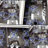 اجاق گاز 5شعله صفحه ای شیشه کد تخفیفی 010202