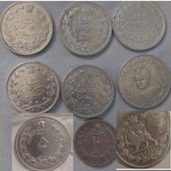 9سکه 6تا 24 گرمی یکی 25 گرمی یکی 16 گرمی دوتا 18 گرمی نقره