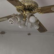 پنکه سقفی ولامپ دار بدونه عیب