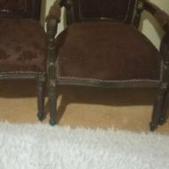 مبل استیل چوب راش قدیمی