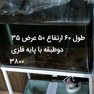 آکواریوم دو طبقه 60 سانت با پایه