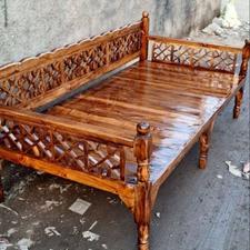 تخت سنتی 2/1 رنگ پلی استر براق