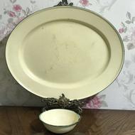 دیس و کاسه لعابی قدیمی