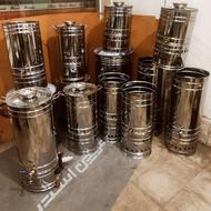 سماور گازی و برقی هیئتی استیل