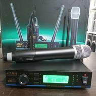 میکروفون بی سیم uhf جی تی ار 4عدد اکبند پلمپ