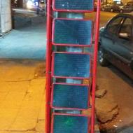 پله فلزی هشتی شکل 6 پله