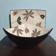 دو تیکه ظرف پذیرایی