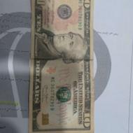 اسکناس 10 دلاری اصل