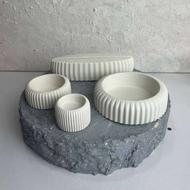 تزیینی سنگی وشمع بیس خام و رنگ شده