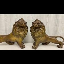 مجسمه شیر 30 سانتی برنز برنزی