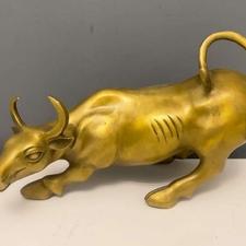 مجسمه گاو شیر ریتون پرنده برنز برنزی