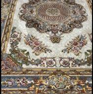 فرش 9 متری طرح فرشته زیبا ریشه ابریشمی تک هس 700 شانه نخ