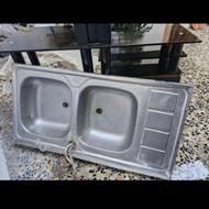 سینک دولگنه رو کار تمیز