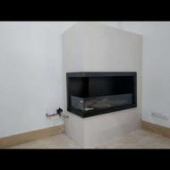 شومینه گازی برای گوشه