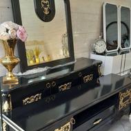 آیینه و کنسول سه درب طلا