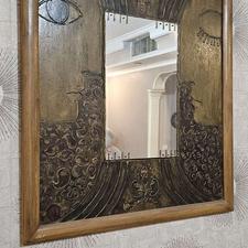 تابلو کلکسیونی دست ساز ، طراحی ویترای ( 80 × 60)