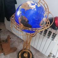 کره زمین دکوری انتیک همراه با چرخش به هردوطرف .جنسش از سنگ