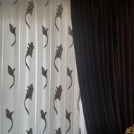 دو عدد پرده همراه راف و کتیبه