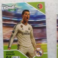کارت کیمدی رونالدو رئال بسیار کمیاب به همراه برچسب مسی