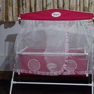 گهواره نوزاد صورتی رنگ نو بدون هیچ مشکلی