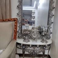 آینه شمعدان برنج