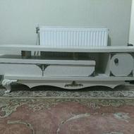 میز سفید 700واینه 500و میز قهوه ای 1700