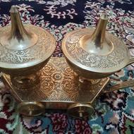کالسکه برنز هندی قابل استفاده و دکور