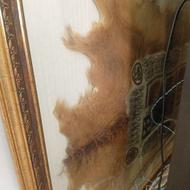 تابلو پوست حکاکی شده لیزری