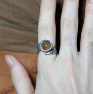 انگشتر عقیق ساخته شده از چنگال