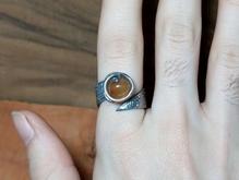 انگشتر عقیق ساخته شده از چنگال در شیپور