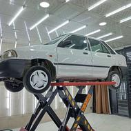 پراید بی رنگ سفید 89