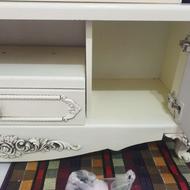 میز تلویزیون چوبی دو تیکه