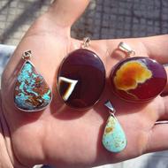 اویز نقره شاهکار طبیعت