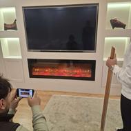 شومینه برقی با تی وی