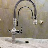 شیر فنری سزار سفید کروم