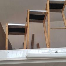 زیر گلدانی سه تیکه با روکش آلومینیوم