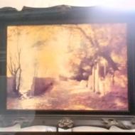 تابلو پوستی با قاب سنتی سلطنتی