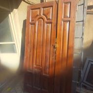 دو لنگه درب چوبی آپارتمانی سالم