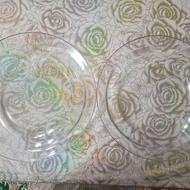 دیس گود گرد وتابه بلور ایرانی ومیوه خوری همه باهم