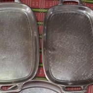 سینی استیل دسته دار